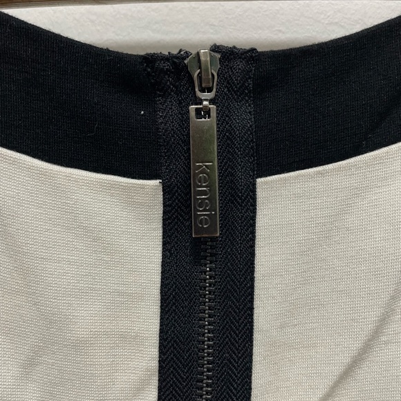 Kensie Sleeveless Black/white Color Block Midi Dress M. - Picture 4 of 4